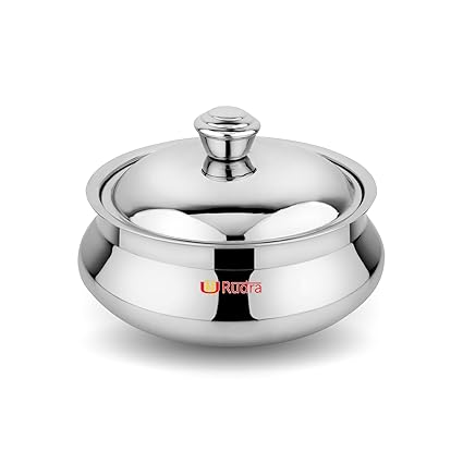 Rudra Safari Double Walled Stainless Steel Casserole, | PU Insulated | Hot & Cold | Hygiene | Odourless|Easy to Carry| (8 litres)