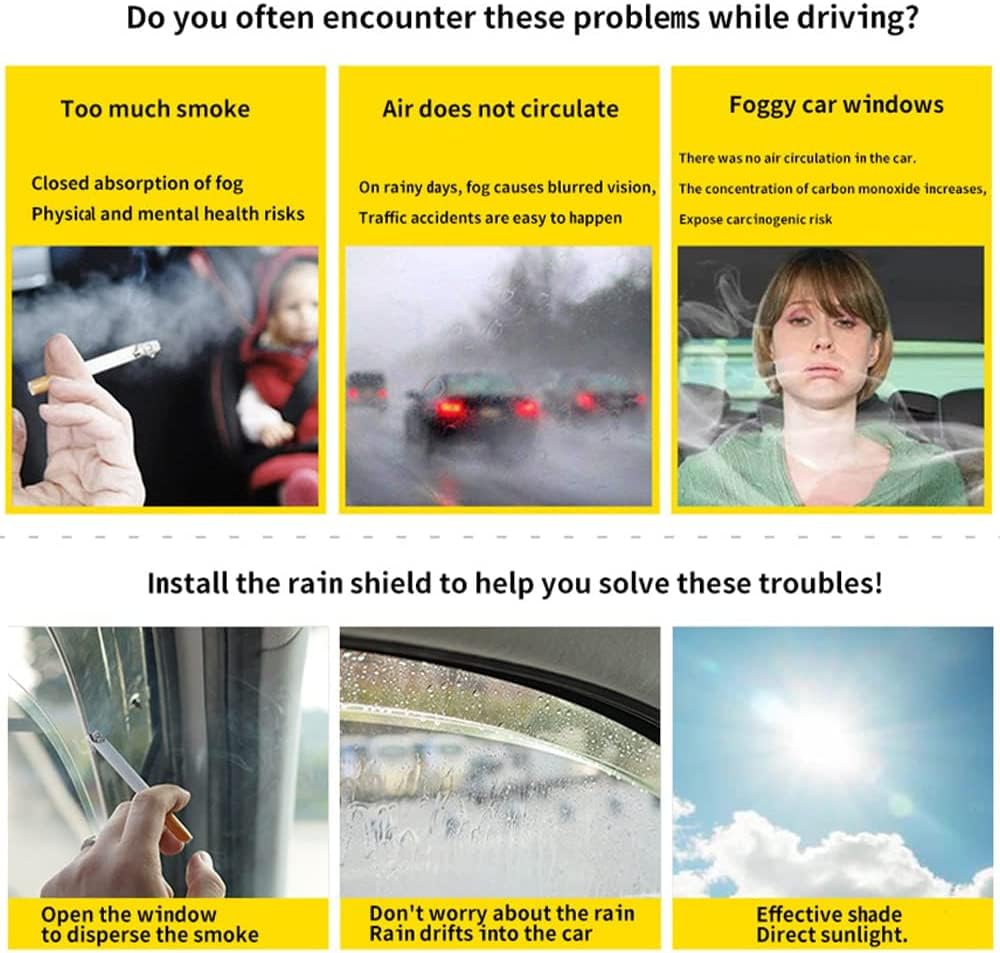 HMLTD 4 Stück Autofenster Windabweiser für Renault Koleos 2017 2018 2019 2020 2021, Regenabweiser Fenster visiere Lüftung sabweiser Anklebbare Deflektoren