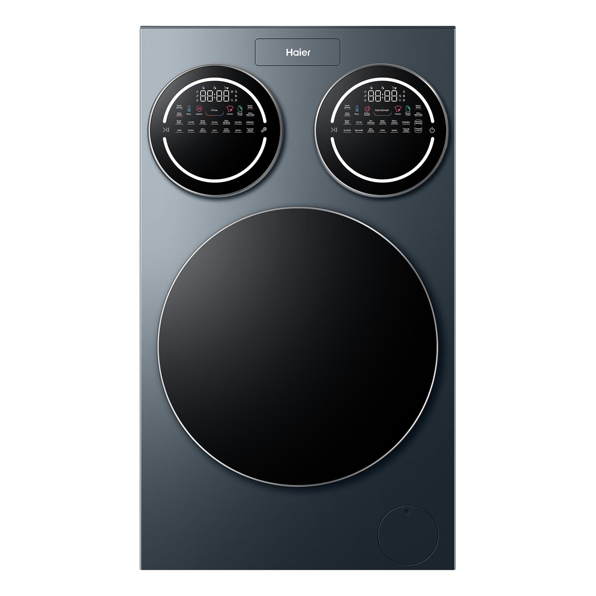 Haier MultiWash Waschmaschine 10+1+1kg I 3 Trommeln I Energieklasse A, 1.400 U/Min., Inverter-Motor, Automatikprogramm, UV-Hygiene, Automatikdosierung, Aquastop I HAMQD 410CBL9GN-84