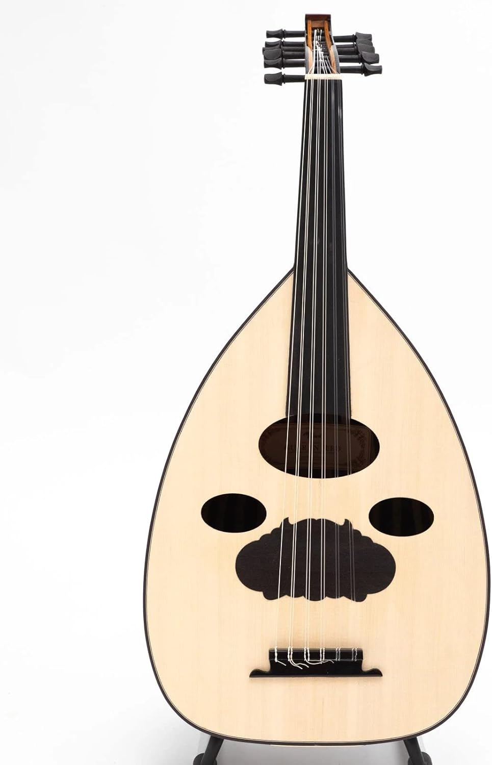Handmade Arabic Oud made of Selected walnut with bone nut, with case & strings Easy to play, with built-in pickup