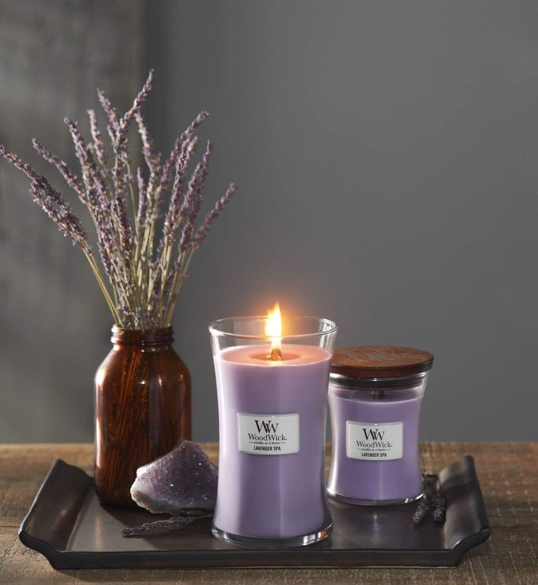 Lavender Vanilla - Woodwick 9.7 oz Medium Jar Candle Burns 60 Hours