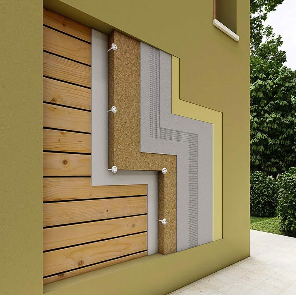 FUTURAZeta - Pannelli In Fibra Di Legno Naturali Isolamento termico ed acustico per interni ed esterni, 120x60 cm, per Tetti Facciate Pareti Solai (Spess. 2 cm, 15)