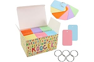 Koogel 1080-Pack Colored Index Cards
