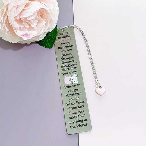 Miniatura 3 de Marcapáginas para nieta, regalo de graduación, inspirador para ir a la universidad, regalo de cumpleaños, regalo de Navidad, mujer, adolescente,