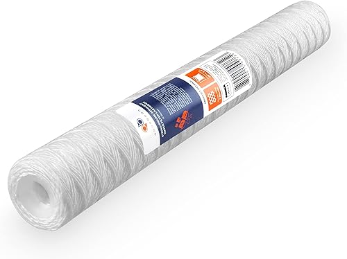 Miniatura 6 de Aquaboon Cartucho de filtro de agua de sedimentos de cuerda de 5 micras, 20 x 2.5 pulgadas, repuesto universal para cualquier unidad RO de 20