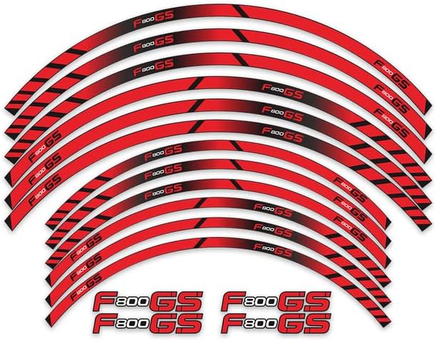 Motorcycle Rim Reflective Tape Sticker 17inch Wheel Stripes Decals Compatible with BMW F800GS F800 (D)