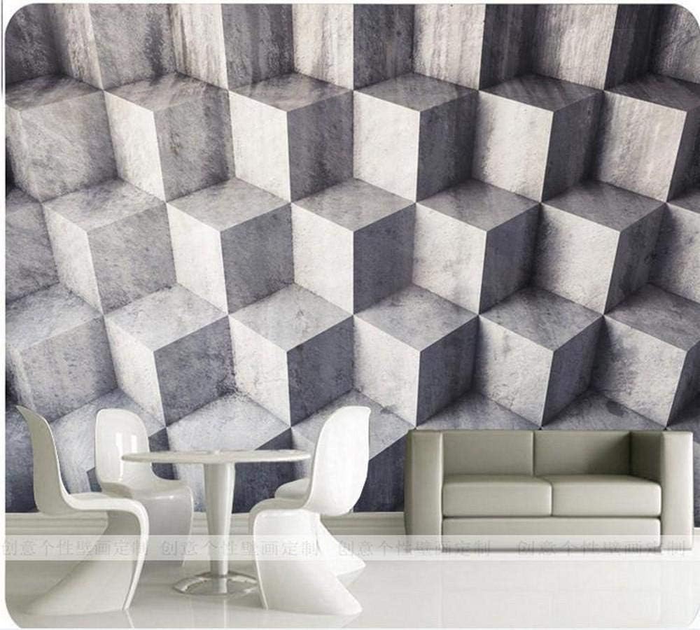 Dropshipping Fatman Photo Wall Mural Geometric Texture Nordic Wallpaper Living Room Bedroom Mural 3d 3d, 250x175 cm (98.4 by 68.9 in)