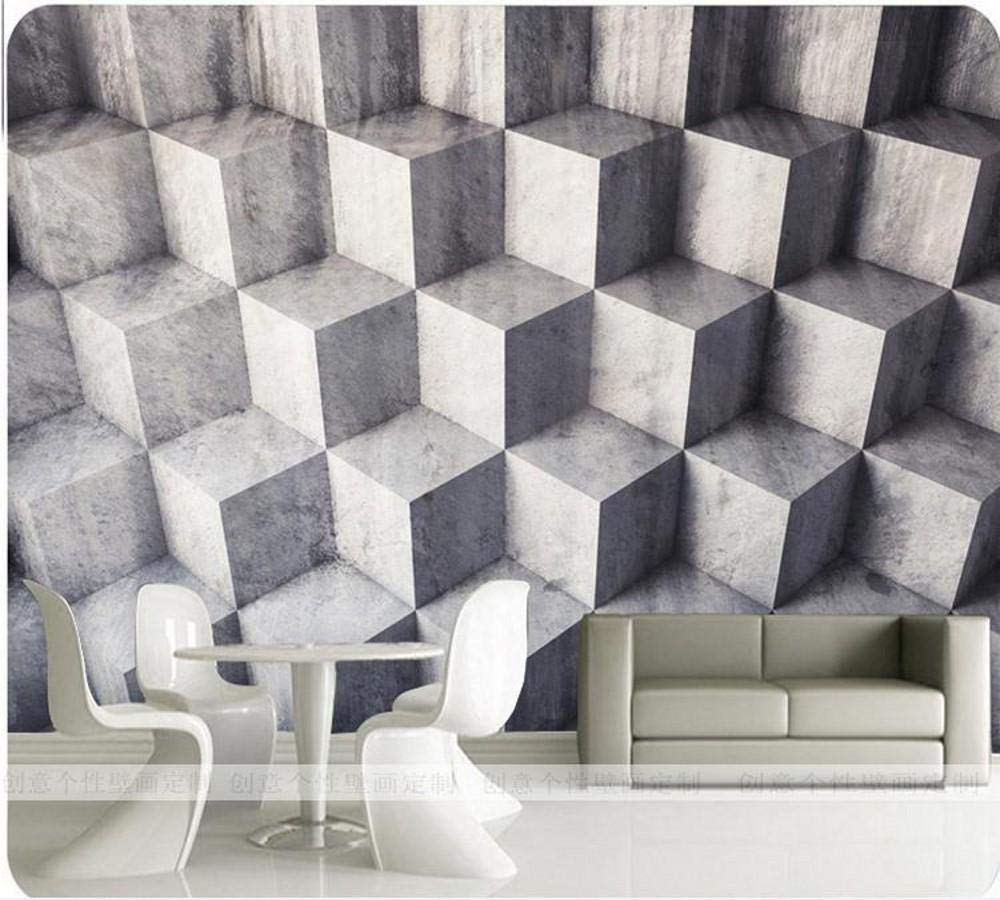 Dropshipping Fatman Photo Wall Mural Geometric Texture Nordic Wallpaper Living Room Bedroom Mural 3d 3d, 250x175 cm (98.4 by 68.9 in)