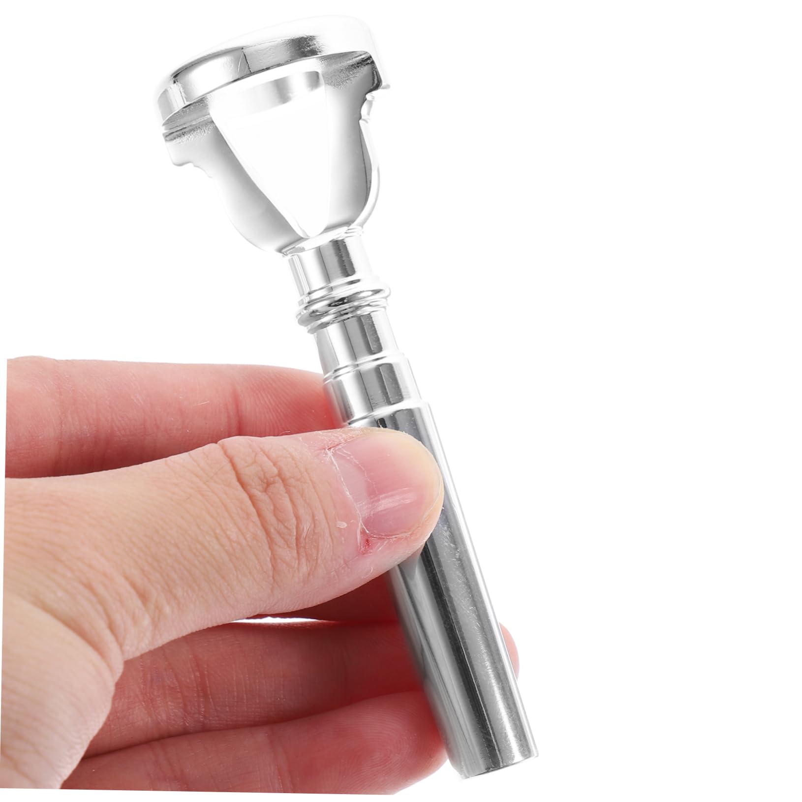 Bocchino Apprendimento per Placcato e Argento Allenatore Ottone Tromba in Dispositivo Portatile Facile da Usare Pratica Embouchure Principianti e Professionisti