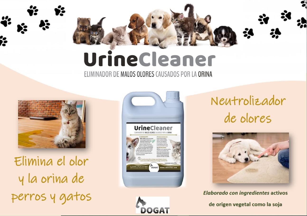 Urine Cleaner Eliminador de Malos olores causados por la orina. Botella 5 Lt