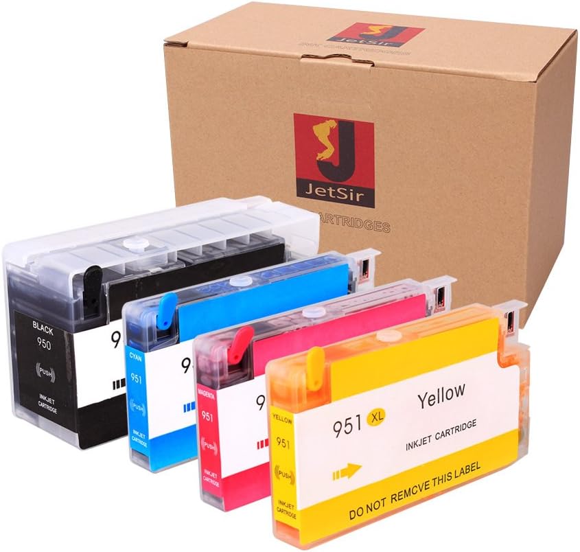 MicroJet Compatible Refillable Cartridges Replacement for HP 950 HP 950XL HP 951 HP 951XL Cartridge For Officejet Pro 8100 8600 251 276