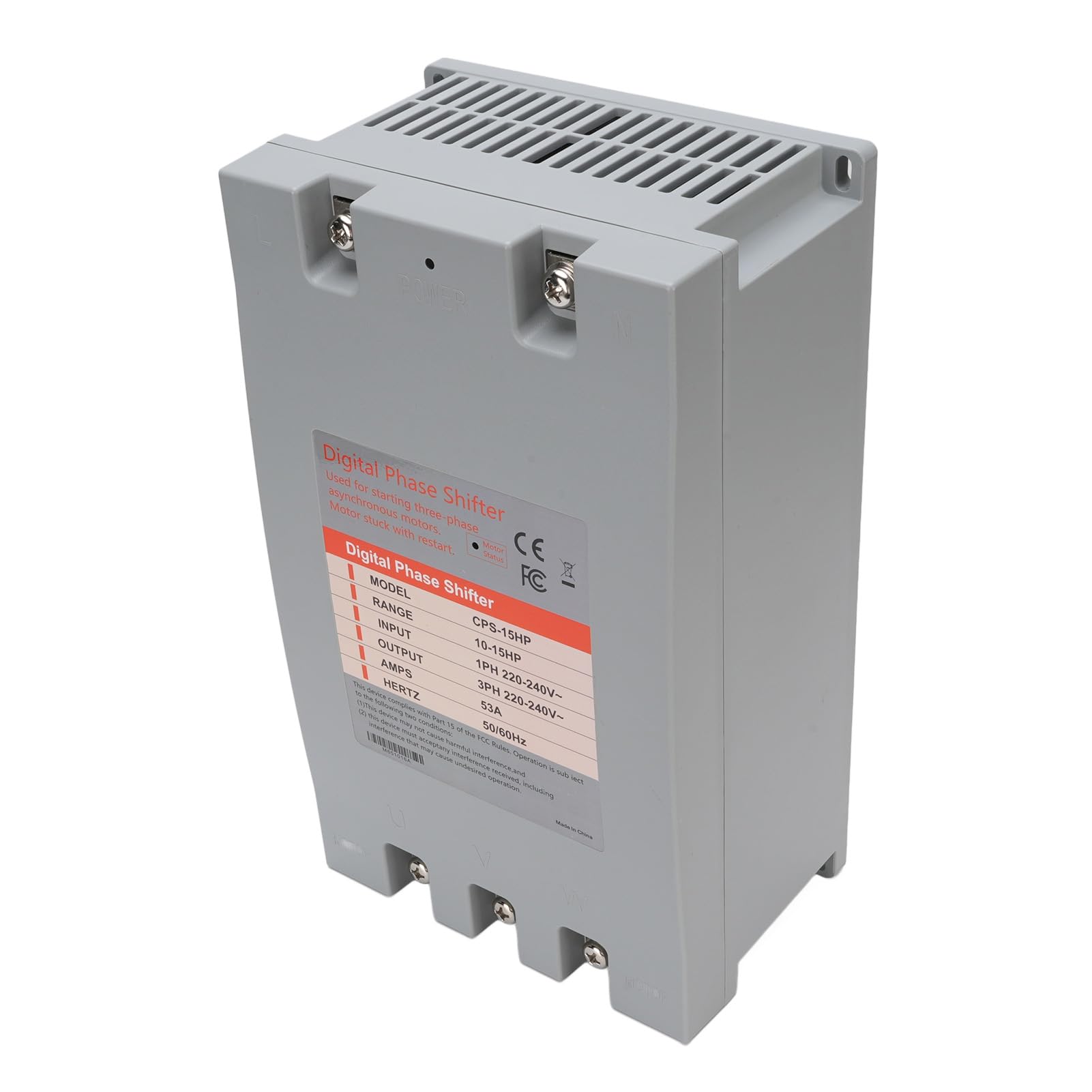Walmeck Convertidor de Palanca de Cambios de Fase Digital 3ph Inverter Industrial Tamaño Compacto Eficiente Energéticamente