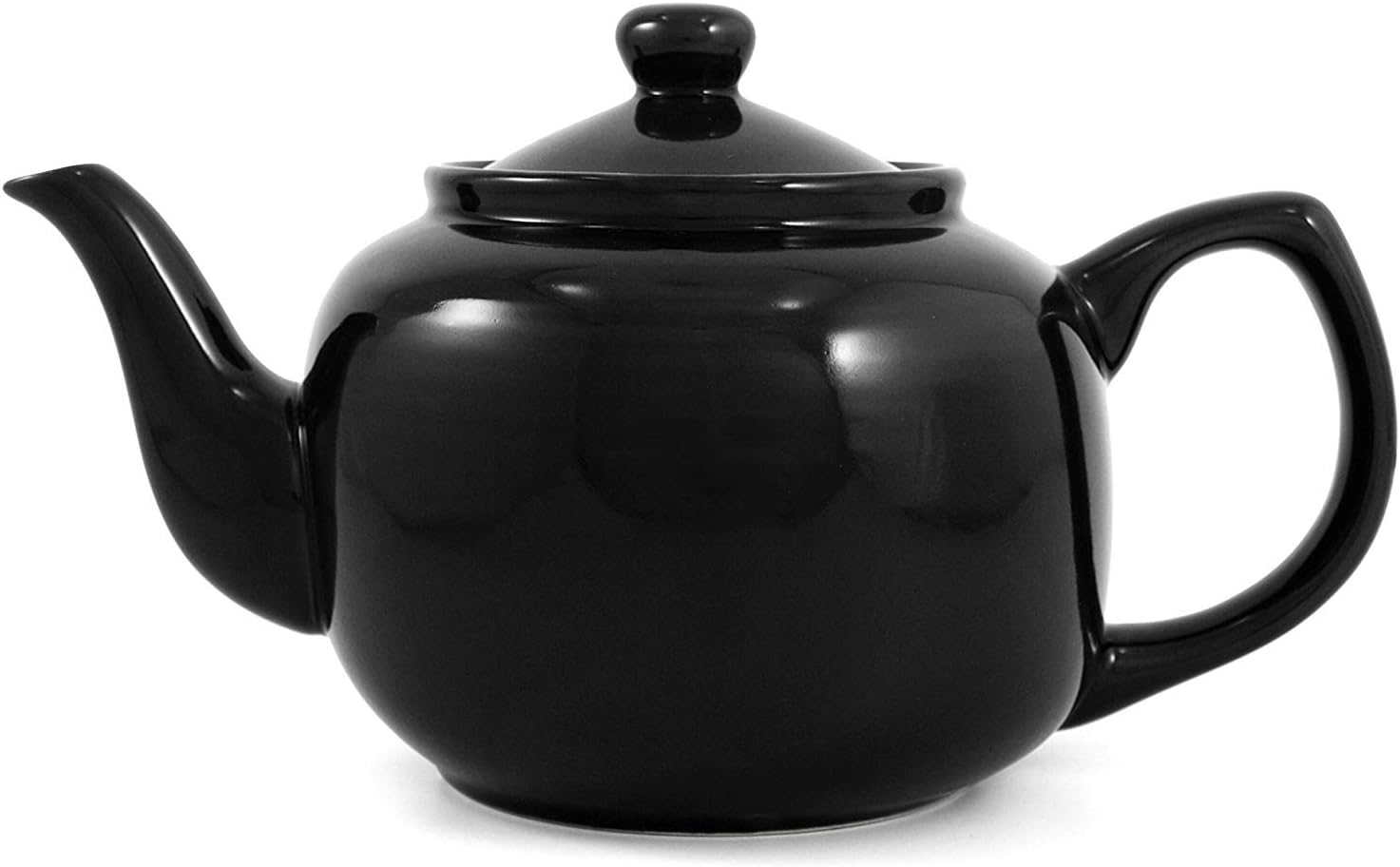 Black Classic 6 Cup Ceramic Teapot