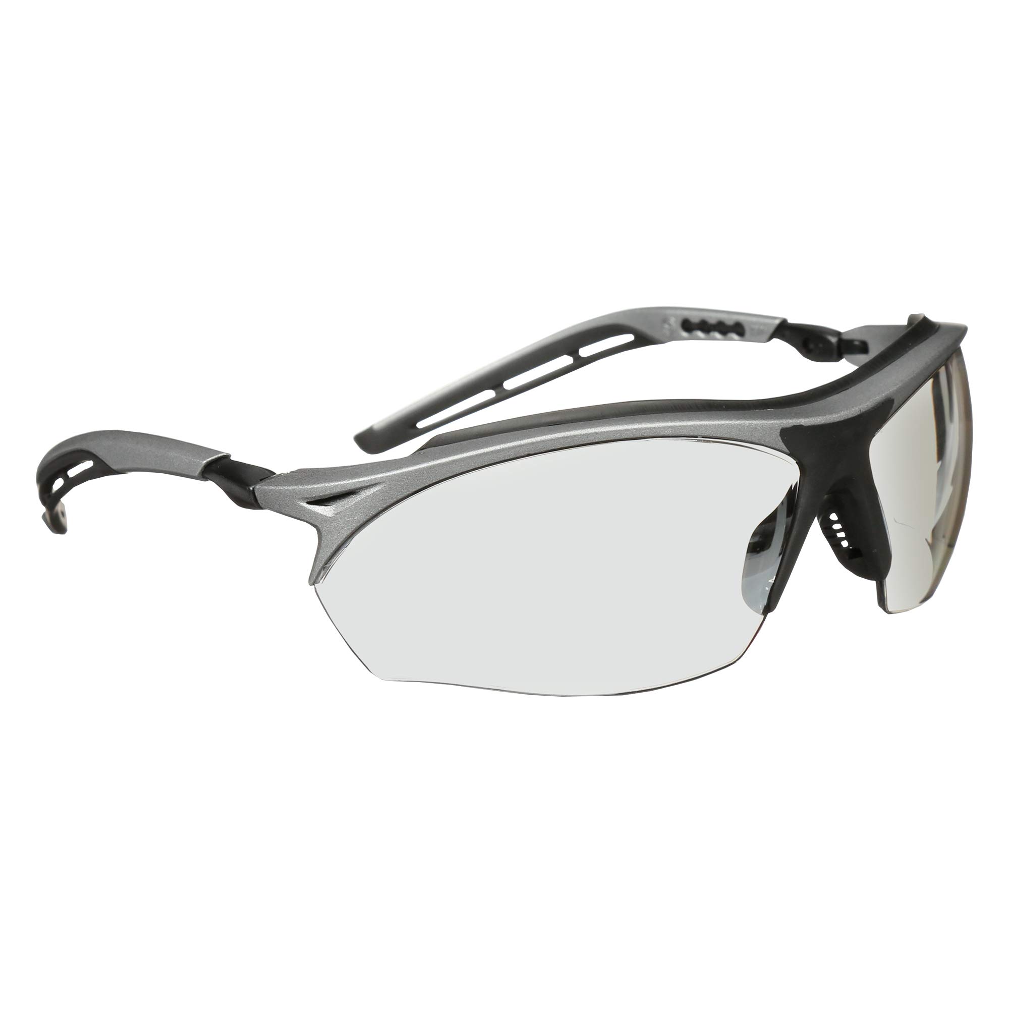 3M Maxim GT Protective Eyewear, 14248-00000-20 I/O Mirror Lens, Metallic Gray and Black Frame (Pack of 1)