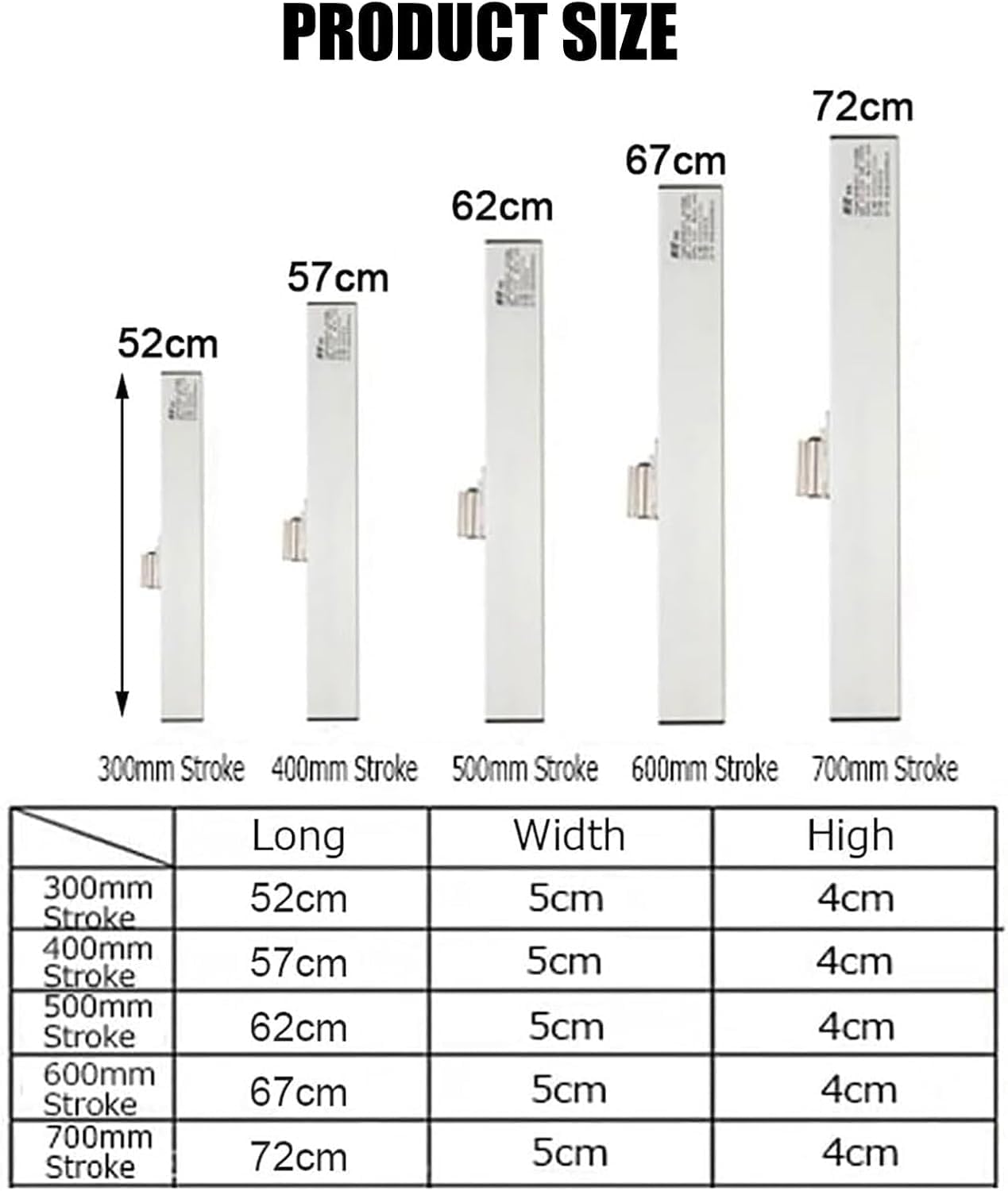 Elektrischer Fensteröffner-Stellantrieb, 24 V, Hub 300 mm – 800 mm, automatischer Kettenfensteröffner für Flügelfenster, Dachfenster, Dachlüftung, 24 V, nur Motor, 700 mm