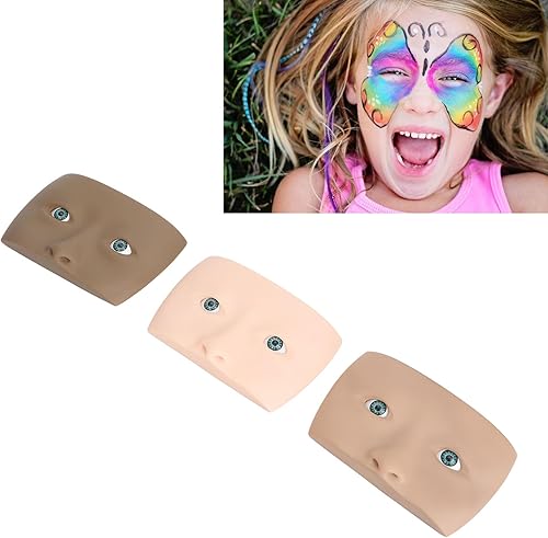 Makeup Practice Face, Silicone 3D Makeup Practice Face Board, Makeup Mannequin Face, Perfect for Practicing Eye Face Makeup, or Girl’s Gift