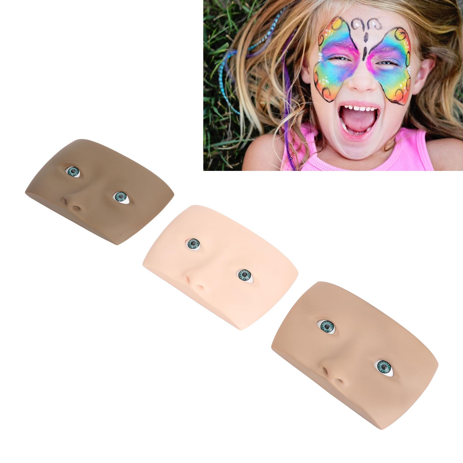 Planche de pratique de maquillage pour le visage, planche de pratique de maquillage pour les yeux, planche de pratique de maquillage pour les yeux, mannequin de maquillage