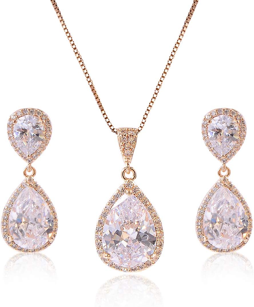 teardrop jewelry set