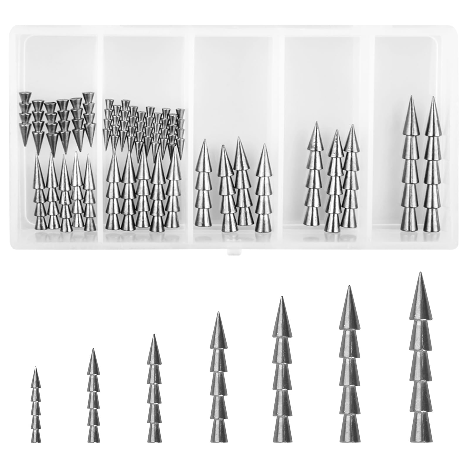 Free Weights Reaction Tackle Tungsten Nail Weights For Bass