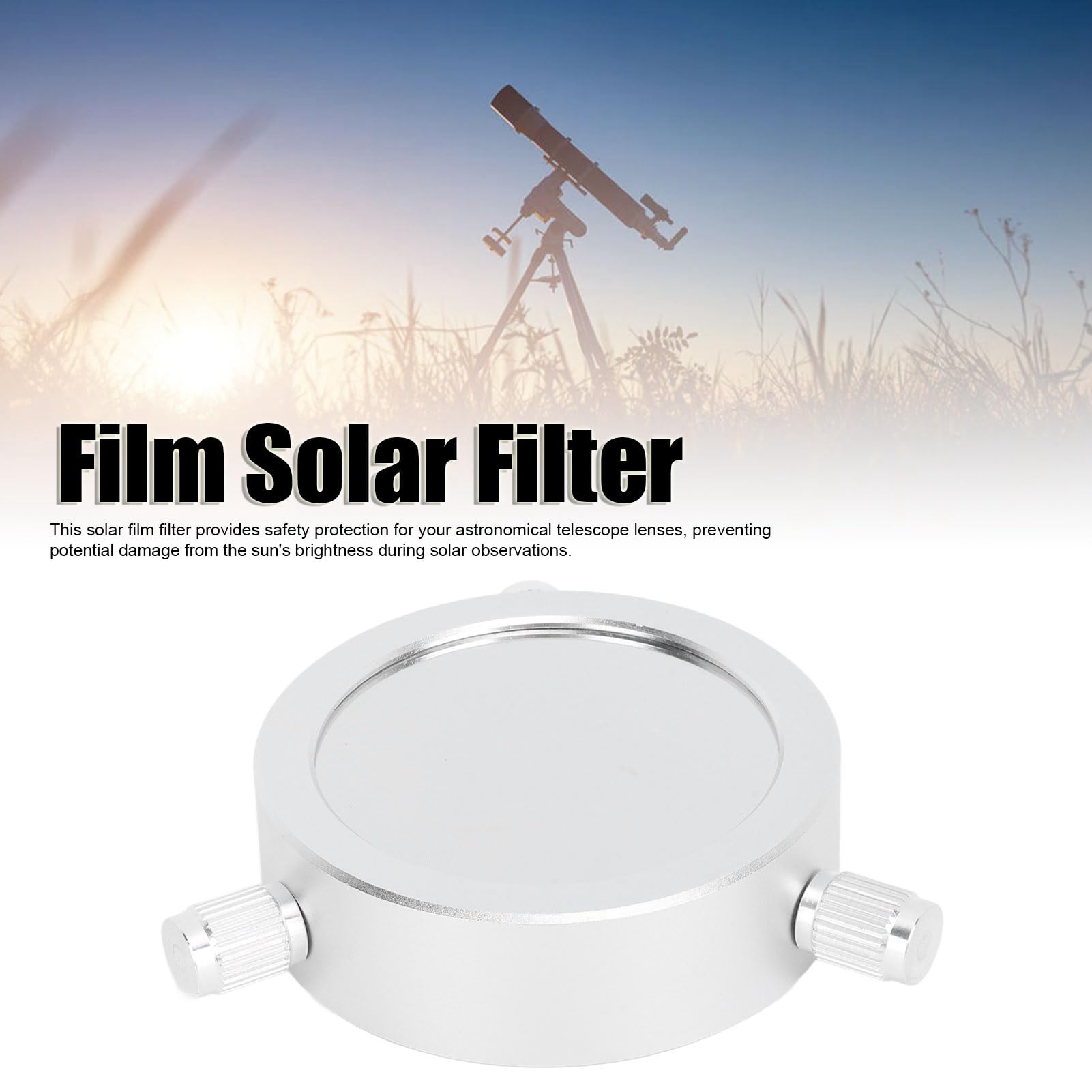 Filtre Solaire Télescope 3 Pouces Réglable pour Objectif 44-70 mm