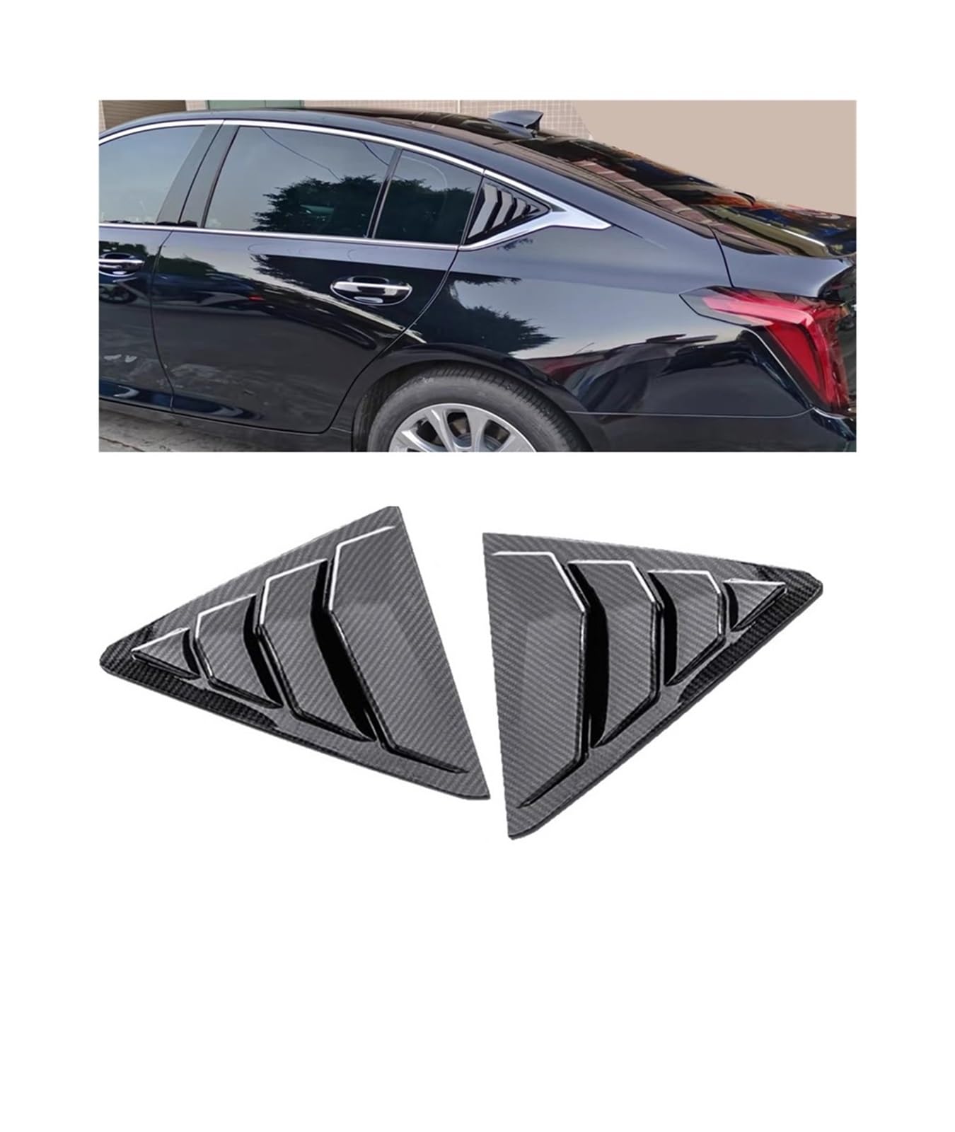 Cadillac☆キャデラックCT5☆カーボンファイバーサイドウィンドウルーバー Amazon.co.jp: キャデラックCT5ウィンドウルーバーサイドベントトリム