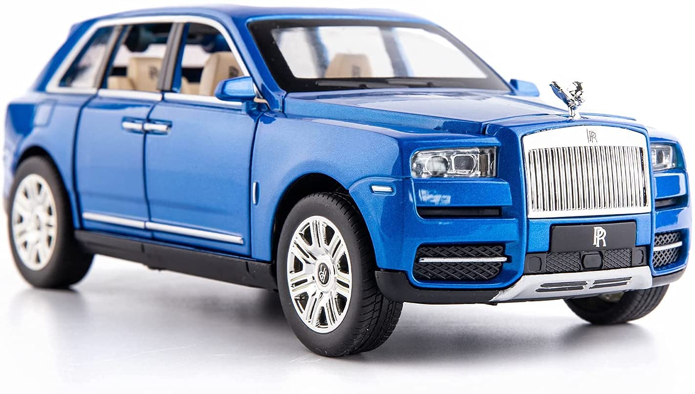 MTG Metro Toys & Gift - Rolls Royce CULLINAN | 1:24 Scale | Big Size Diecast Model Alloy Metal Pull Back Toy car for Kids with Openable Doors & Light, Music Toy Vehicle for Kids 【Colors as Per Stock】