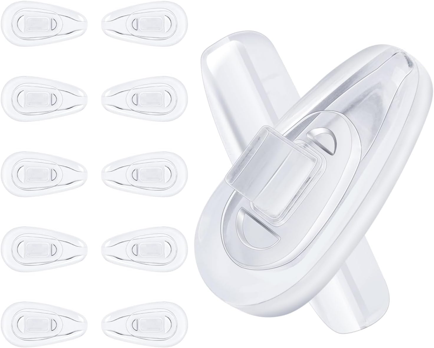 OOWLIT 5 Pairs Nose Pads for Oakley Whisker/Crosshair 1.0/2.0 OO4044/Wiretap OO4071/Crosshair S/Square Wire OO4075 image 2
