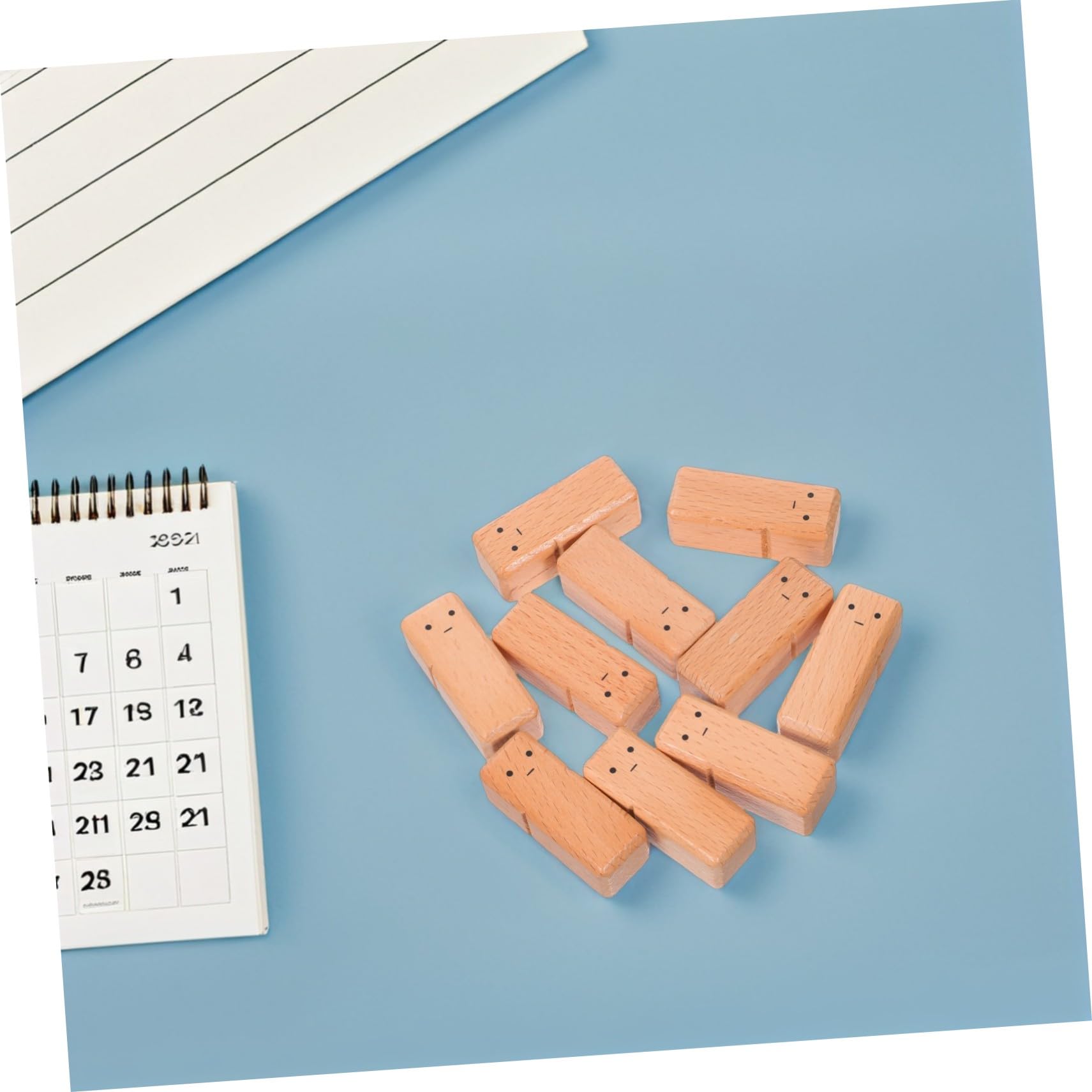 PLAFOPE 10 Piezas Figuras de Madera de Haya sin para Pintar Muñecos de Madera Naturales para Manualidades DIY Juguetes Educativos Montessori