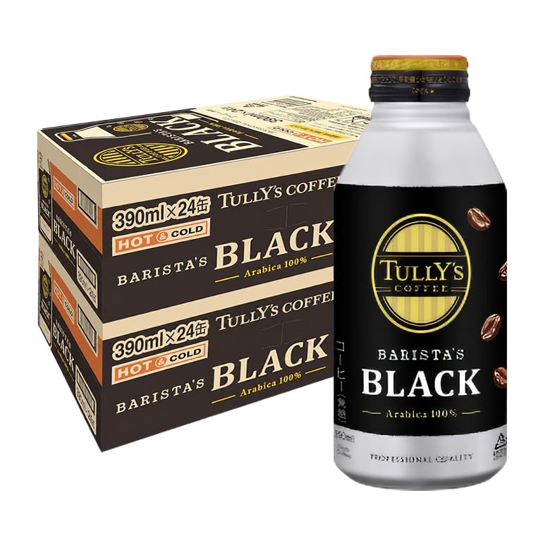 伊藤園 TULLYS COFFEE BARISTAS BLACK 390ml … Amazon.co.jp: Itoen Tully's Coffee Barista BLACK Black Bottle Cans