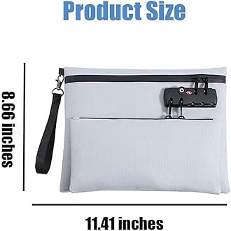 2025 New Travel Lock Bag, Cash Pouch, Travel Luggage Lock, Double Layer Anti-Theft Handbag With 3-Digit Code, TravelLock Bags for Personal Items Backpacks, Gym Bags More (Blue)