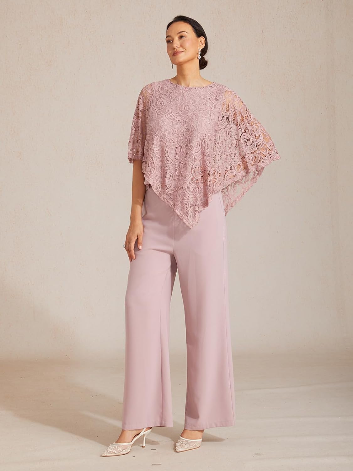 Women's Wide Leg Palazzo Pant Business Dressy Casual Work Dress Pants Flowy Loose Slacks Trousers with Pockets