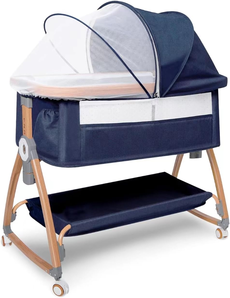 ベビーベッド 添い寝 高さ6段調節可能 組み立て簡単 収納便利 洗濯可能 多機能 楽天市場】ベビーベッド 添い寝 乳児用ベッド 新生児ベッド 高さ