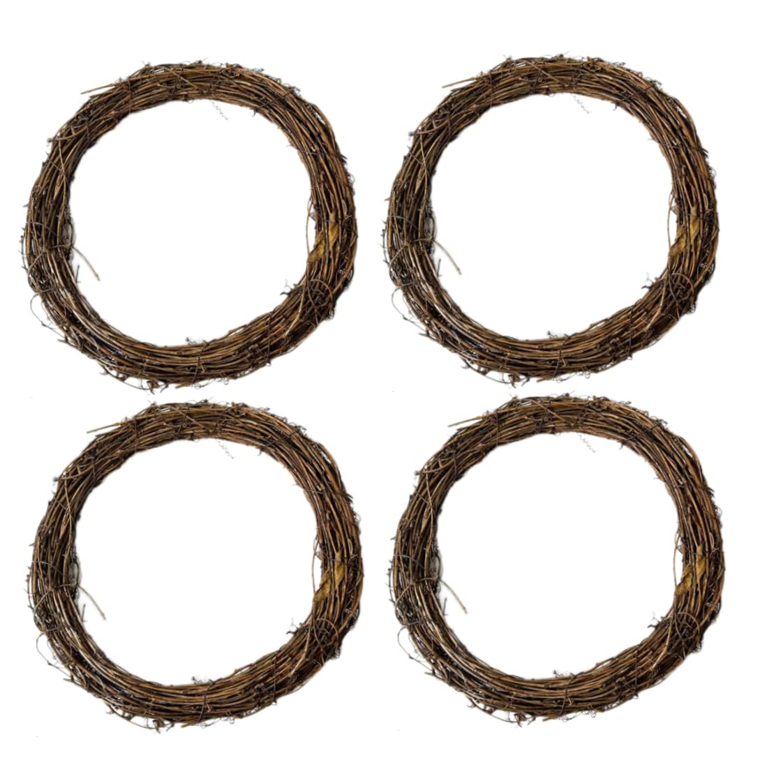 Couronne de vigne Noël 30cm pour bricolage | Anneau rotin naturel artisanat