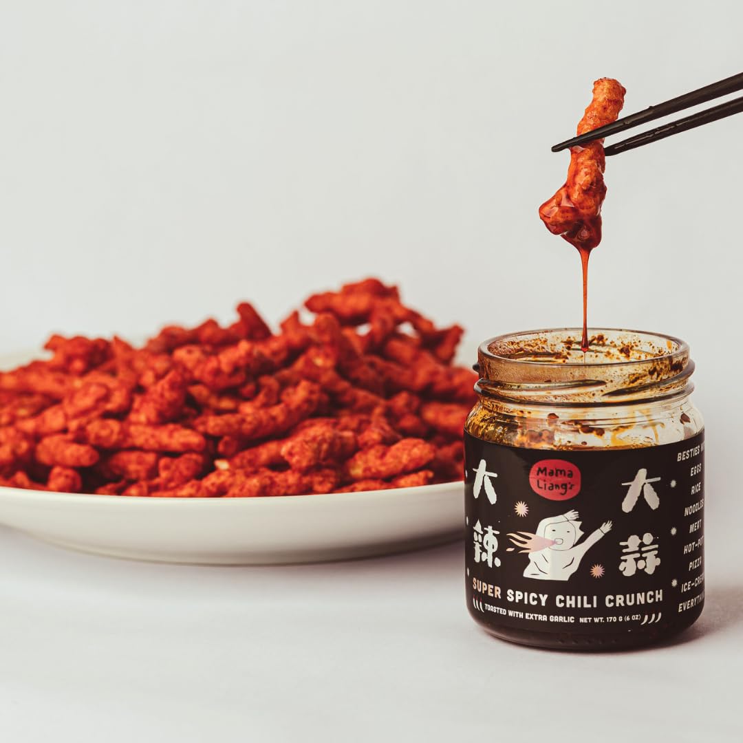 Mama Liang's Extra & Super Spicy Chili Oils (2 pack) (Super Spicy Chili Crunch)