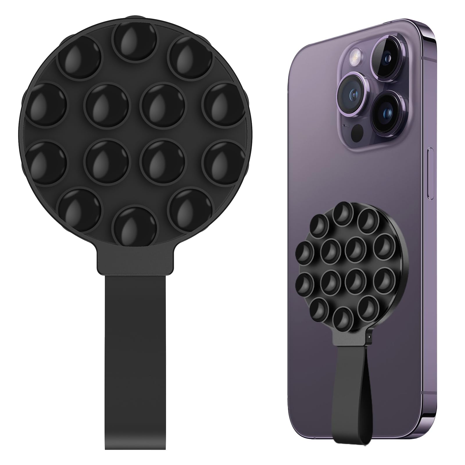 Sticky Phone Grip | Dubbelzijdige Love Suctions Telefoonhoes Telefoonhouder - Verstelbare Draagbare Sterke Zuigkracht Mobiele Case, Zuig Case Mount Voor Live Uitzendingen, Video's Kijken