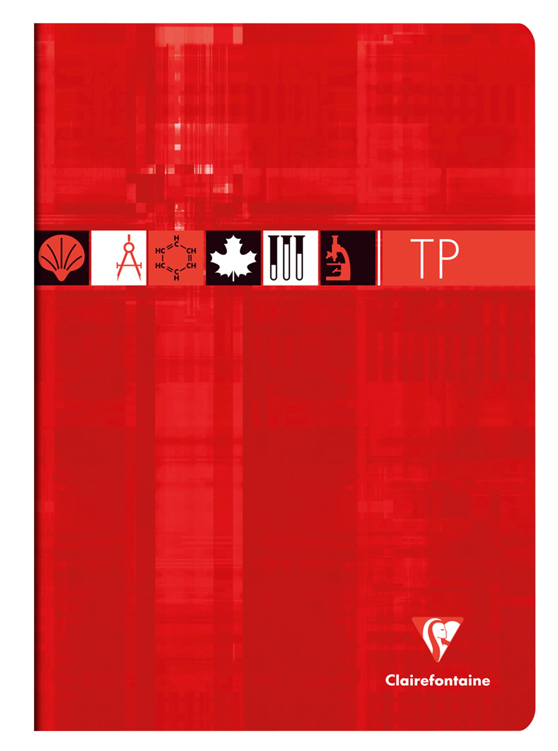 Clairefontaine 3168C Set of 10 Stapled Exercise Books, A4 21x29.7 cm, 80 Pages Small Square 90 g and Plain 125 g - Image 3