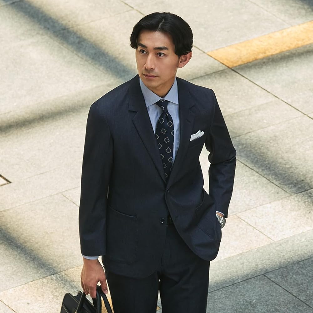 オリヒカ　ORIHICA ジャケット　3L ストレッチ　美品 美品】オリヒカライム ダブルジャケット ストレッチスーツ