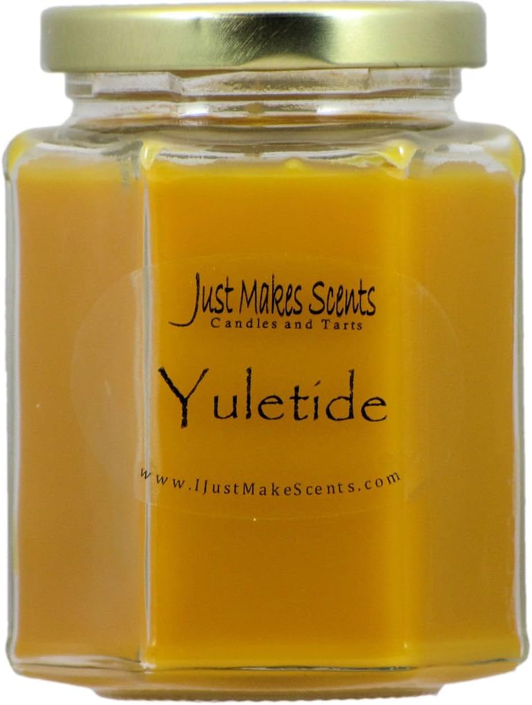 3 Pack - Yuletide Blended Soy Candle | Fragranced with Holiday Citrus Fruits and Spices | Hand Poured in The USA by Just Makes Scents