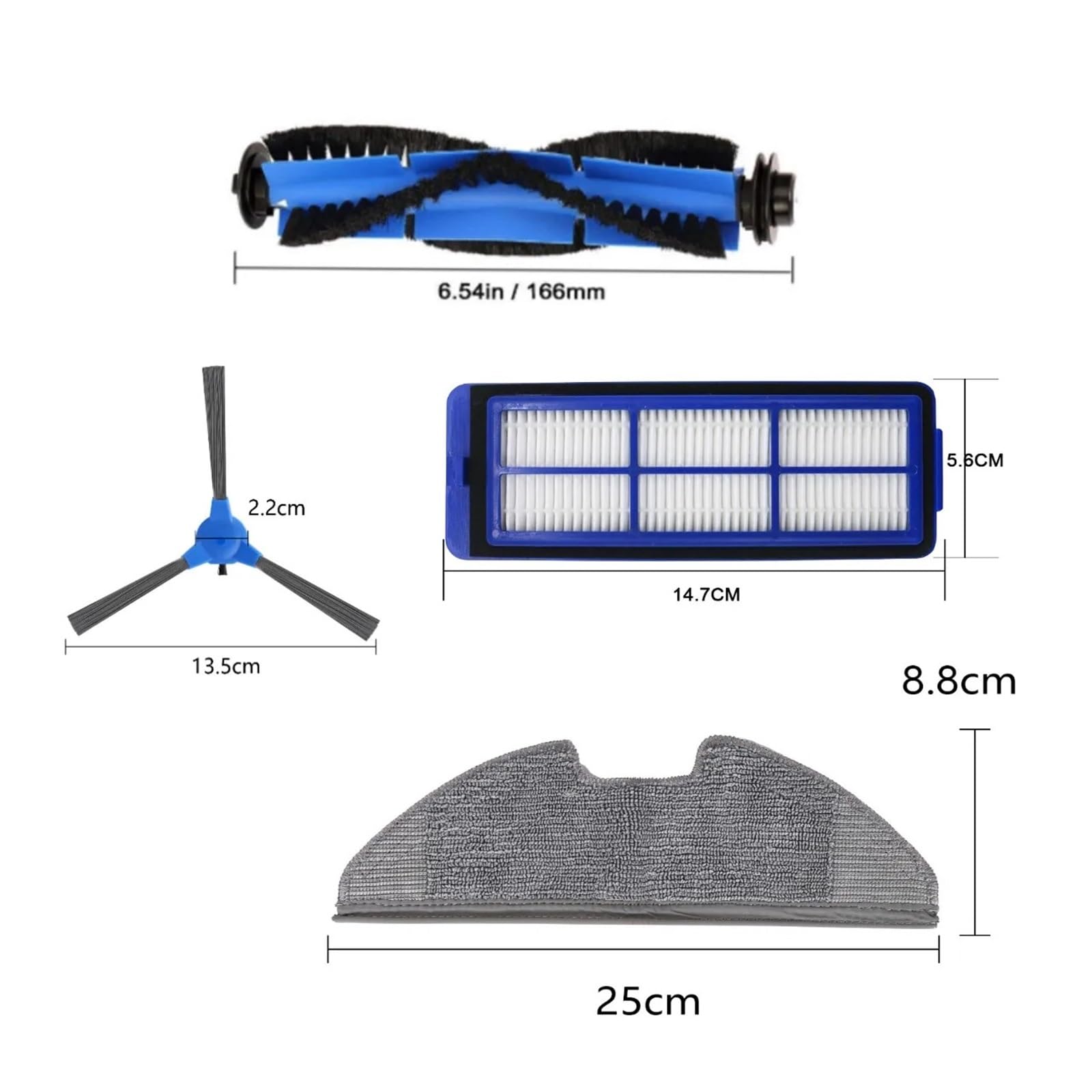 Cepillo Rodante For Aspiradora, Compatible Con Eufy,G10 G30 G32 Pro, Rollo De Cepillo For Aspiradora | E (19Pcs)