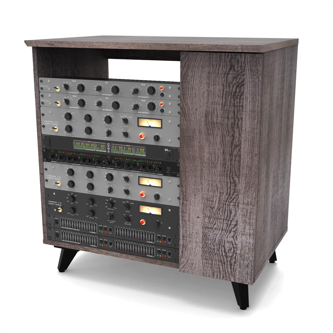 Glorious Modular Side Rack Walnut - Extension de Rack de Studio pour Les séries Sound Desk et Workbench