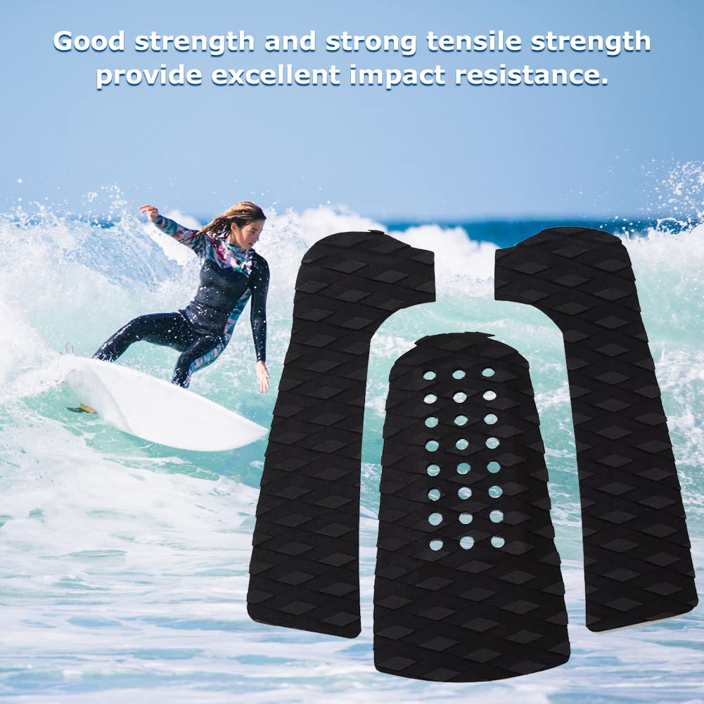 Pad De Traction EVA, Tapis de Surf Antidérapant Tapis de Traction pour Skimboard Traction Accessoires de Surf(Noir)
