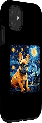 Miniatura 3 de Funda para iPhone 11 Van Gogh Dog Bulldog Francés