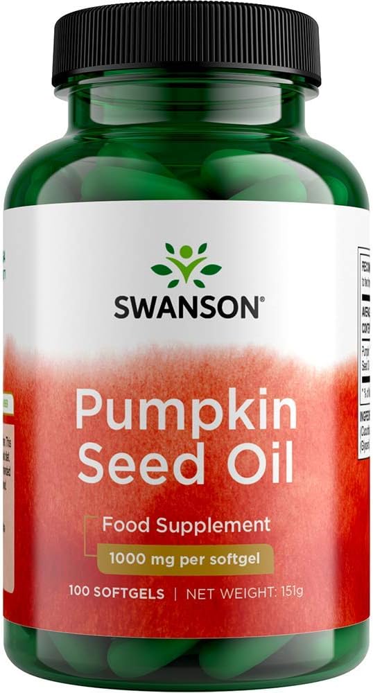 Swanson Pumpkin Seed Oil 1000mg, 100 Softgels Health