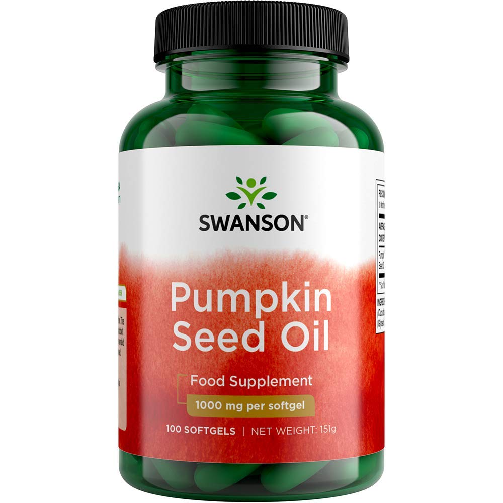 Swanson Pumpkin Seed Oil 1000mg, 100 Softgels