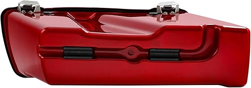 Miniatura 5 de Alforjas rígidas con soportes de conversión para Harley Davidson 1984-2017 Softail Modelos FLST, FLSTC, FLSTF, FLSTN FLSTS, Rojo