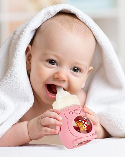 Miniatura 7 de Paquete de 3 fundas de silicona para biberones MAM, soporte antiroturas para biberones, compatible con biberón MAM, 6 onzas