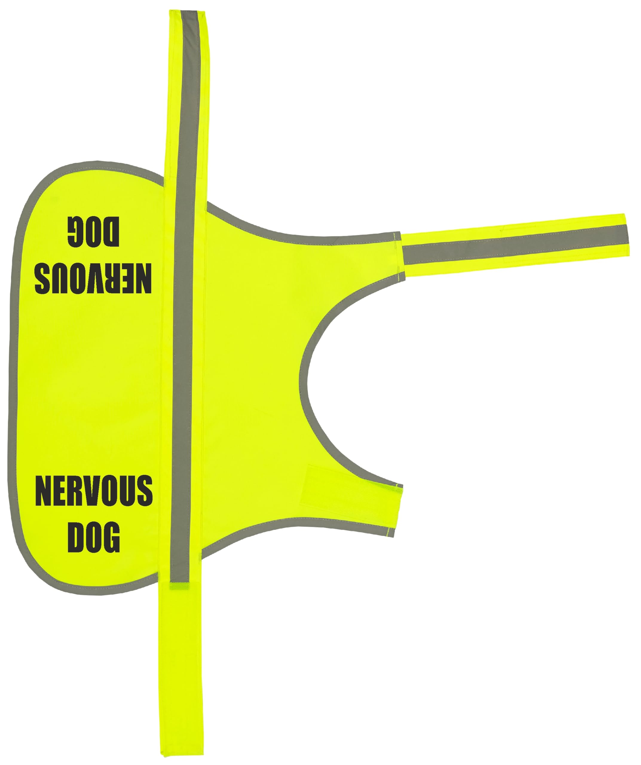 Flexi-Print Nervous Dog Vest - Personalised Dog Hi Vis Vest Reflective Dog Coat, Service Dog Vest, Nervous Dog Products, Dog Hi Viz, Reactive Dog Warning, Dog Training Vest, Dog Walking Accessories