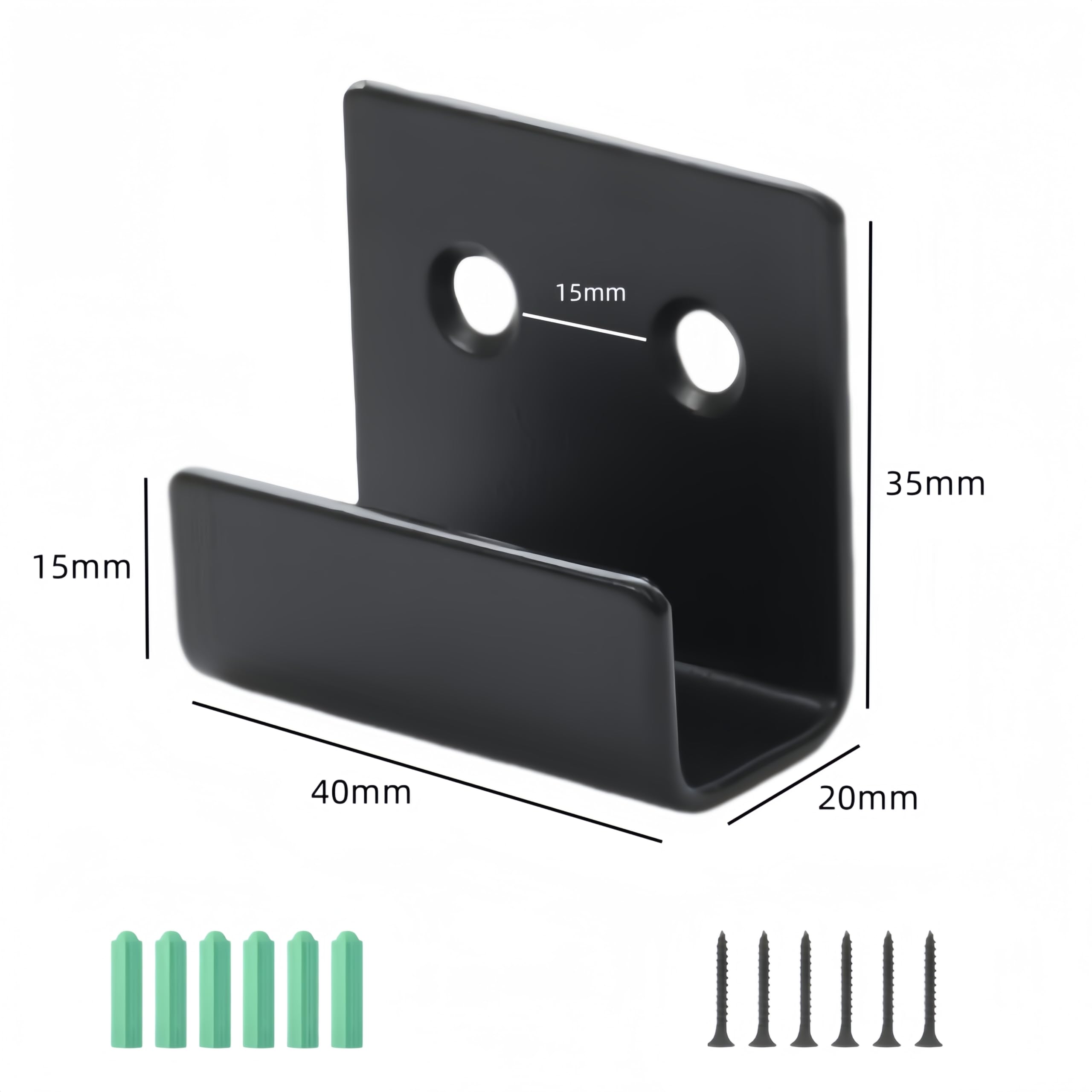 【新品未使用】②HAY ブラック壁掛けフック Mサイズ zxry7125_01a.jpg