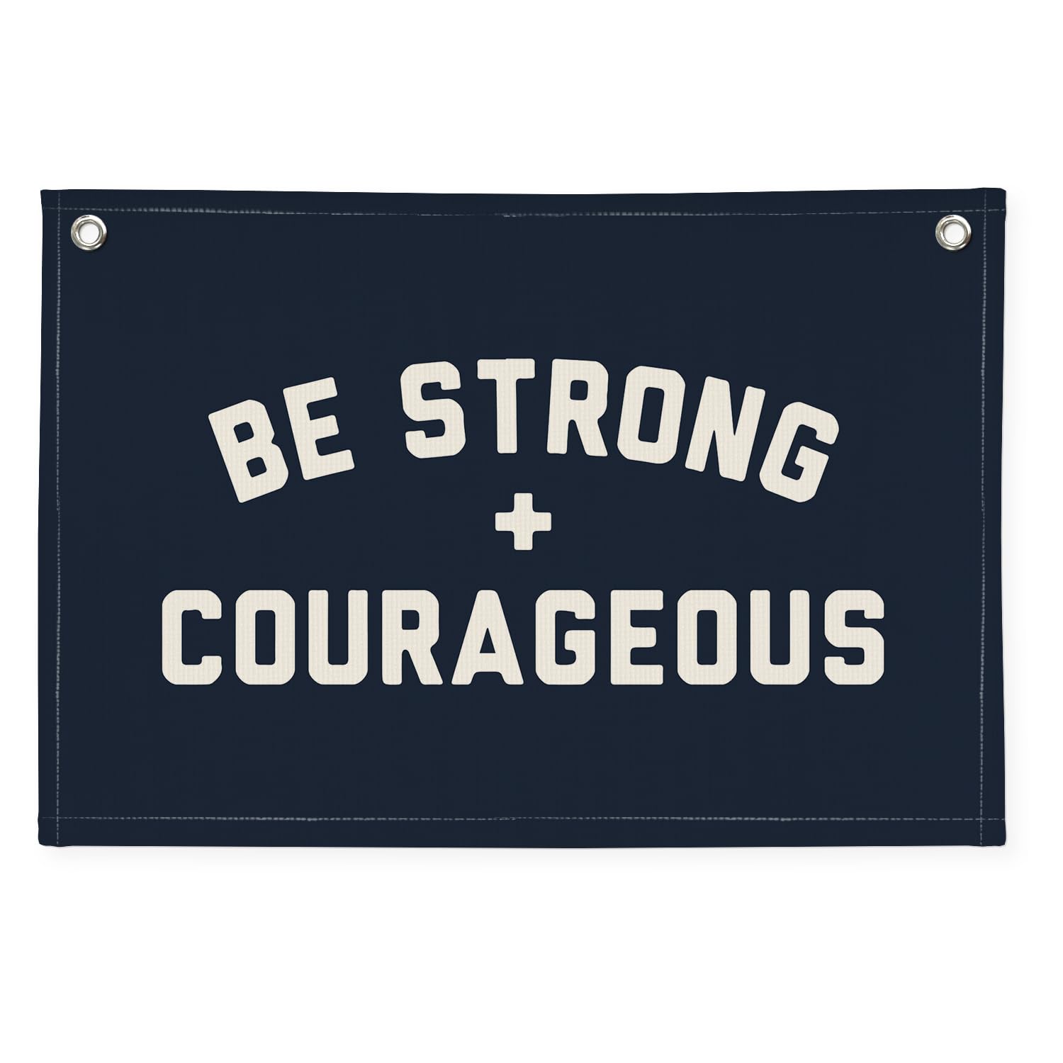 Motivational Quotes Boys Room Decor，Be Strong Courageous Joshua 1:9 Bibie Nursery Playroom Wall Decor,Classroom Must Haves, Teen Dorm Toddler Wall Hanging Canvas Banner 30x20 bestrong