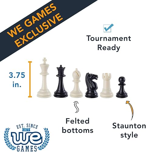 Miniatura 4 de WE Games Juego de ajedrez de torneo al mejor valor (verde) + libro de puntuación de notación de ajedrez de tapa dura (verde)